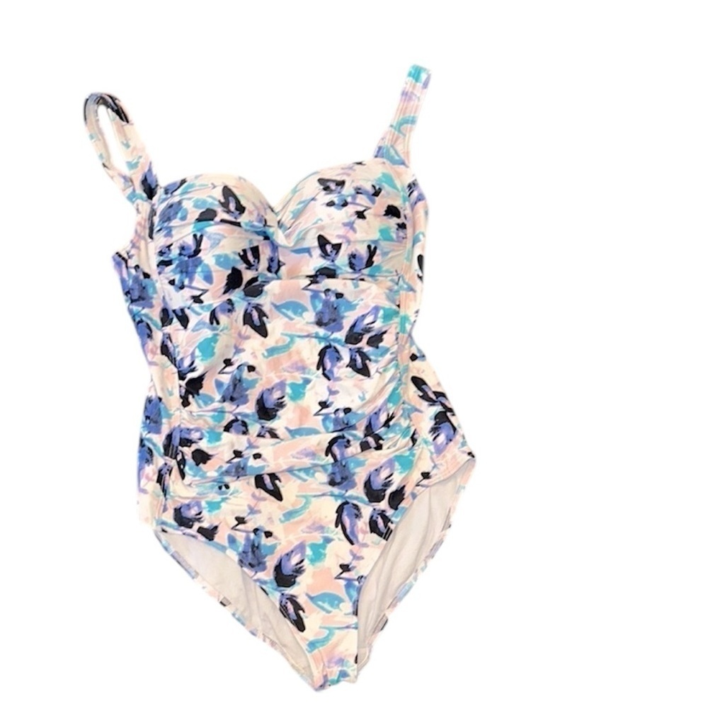 NipTuck Floral One-Piece Swimsuit size US 8